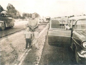Pinky Munz, with his father Charlie on site.