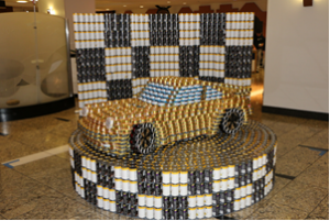 CANstruction Braves 2015 display