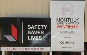 Monthly Safety Recognition by Juneau Construction at Palisades in Atlanta, GA